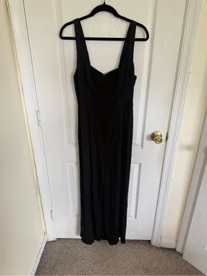 Reformation Wide Leg Black Jumpsuit thumbnail 3