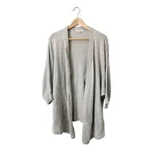 Madewell Seabank Heather Gray Open Front‎ Knit Cardigan Sweater Small thumbnail 2