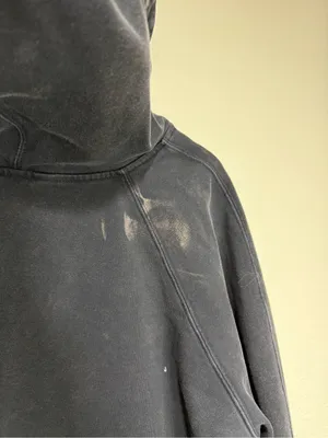 JoyLab Black Quarter Zip Pullover Hoodie Cropped Activewear Size Large thumbnail 4