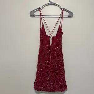 Retrofete Mich Sequin‎ Beaded Pink Mini Dress Size Small thumbnail 8