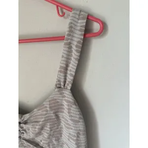 Free People Medium Womens Dress Floral Bodycon Textured Tank Gray Cotton Blend thumbnail 10