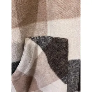 Sanctuary Brown Cream Buffalo Plaid Sherpa Vest thumbnail 4