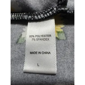 Comfort Code Floral Print Cardigan Open‎ Front Lightweight Sunflower Black L thumbnail 3
