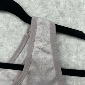 Victoria's Secret PINK Size L Sports Bra Purple Ombre Logo Racerback Seamless thumbnail 4