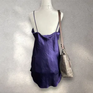 Private Luxuries Floral Slip Mini Dress Women's M Purple Satin Y2K Whimsy Fairy thumbnail 2
