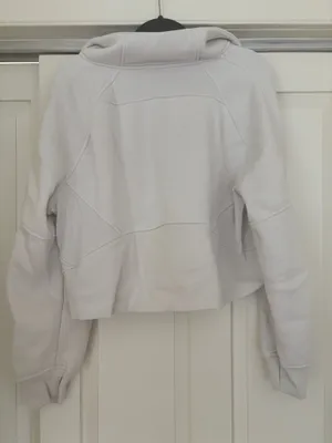 Cropped Scuba Sweatshirt Gray Size XL thumbnail 3