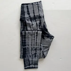 Lululemon Wunder Under High-Rise Tight 28" 8 Shibori Dye Grey Black Night RARE thumbnail 2
