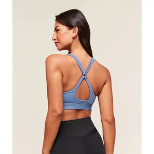 Gymshark Peek A Boo Sports Bra Worn Blue Size XS thumbnail 9