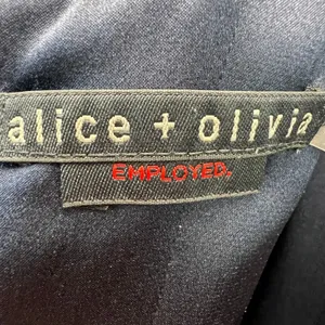 Alice + Olivia Employed Peplum Mini Dress 2 Navy Blue Sheath Sleeveless‎ Fitted thumbnail 2