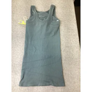 All in Motion Womens Seamless Active Dress XL Steel Blue Ribbed Built-in Bra NEW thumbnail 2