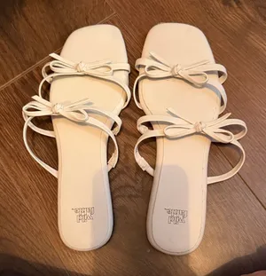 wild fable White Bow-Strap Slide Sandals thumbnail 1