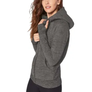 LULULEMON Scuba Hoodie Light Cotton Fleece Sz 10 Gray Everyday Outdoor Travel thumbnail 3