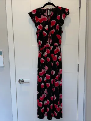 Wilfred Aritzia Flutter Sleeve Jumpsuit XS - Poppy Floral Print thumbnail 2