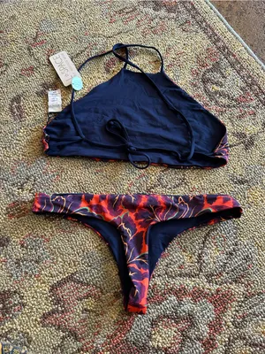 NWT L*Space Fleur Liberty Fabrics Luna Itsy Cut bikini set small thumbnail 4