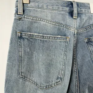 Pistola High Rise Distressed Straight‎ Leg Raw Hem Jeans in Rutls Blue Size 26 thumbnail 5