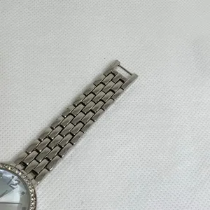 SilverTone tone women’s Quartz analog watch 32mm links bracelet size 7” running thumbnail 3