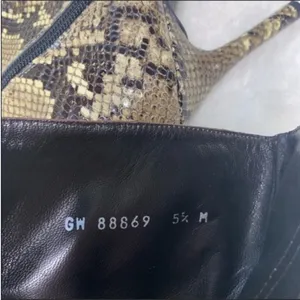 Vintage Stuart Weitzman Snake Skin Heeled Boots thumbnail 6