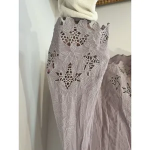 Astr The‎ Label Lavendar Purple Embroidered Bell Sleeve Long Sleeve Top XS thumbnail 4
