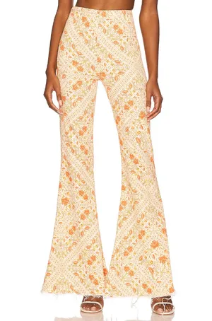 Show Me Your Mumu Belmont Pull On Trousers Paisley L NWT thumbnail 1