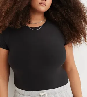 Aerie SMOOTHEZ Short Sleeve Bodysuit thumbnail 1