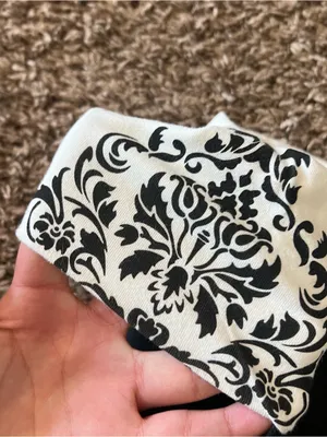 PINK Victoria's Secret Black Leggings with White Decorative Waistband thumbnail 4