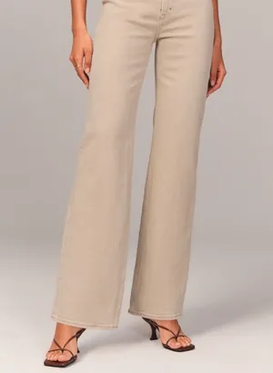 Abercrombie Women's Beige Jeans thumbnail 1