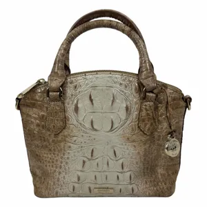 Brahmin Duxie Melbourne Leather Satchel Bag Crossbody Bag Tan thumbnail 5