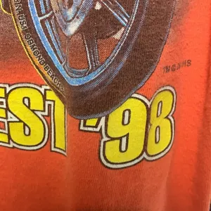 1998 Biketoberfest Iron Horse Saloon Daytona Halloween Chopper Vintage Tee M\Lg thumbnail 4