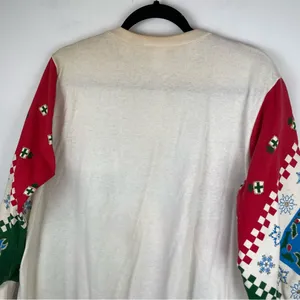 Vintage 90s Christmas Pullover Crewneck Sz Medium Graphic Retro thumbnail 9