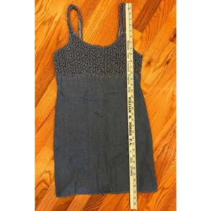 Upfront Dress Size Medium Vintage Denim Sleeveless Mini Y2k‎ Aesthetic Street thumbnail 7
