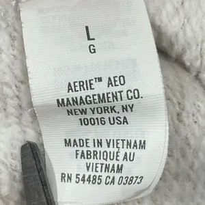 Aerie Womens L Hoodie Pink Oversized Tunic w/ Fur Lined Hood and Pocket Pullover thumbnail 9