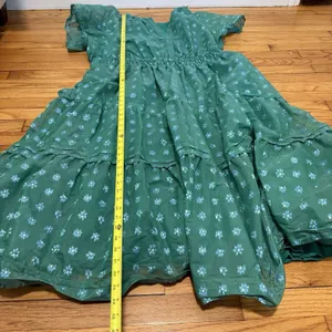 Anthropologie Green Floral Jacquard Somerset‎ Maxi Dress Size 3X thumbnail 10