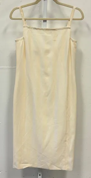Mondi Yellow Striped Linen‎ Wool Blend Sheath Dress Square Neck Size 38 Hungary thumbnail 1