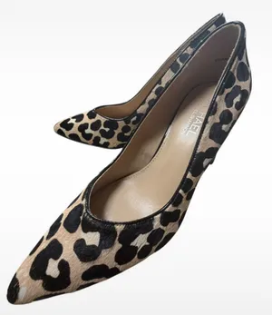 Michael Shannon Mob Wife Vibes Leopard Print Calf Hair Pumps Heels Size 8 Indie Sleek thumbnail 1