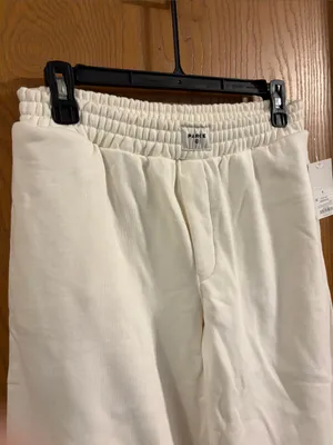 Parke x Target Women’s Cream High Rise‎ Boxer Sweatpants Small NEW thumbnail 4