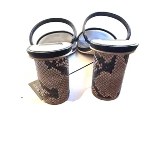 DOLCE VITA Noles Leather‎ Snake Print Heel Black/Brown Sz 8 thumbnail 4
