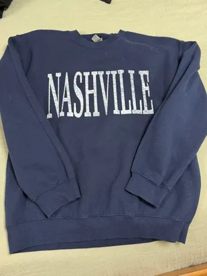 Nashville Sweatshirt Blue Size M thumbnail 1