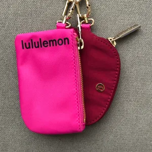 Lululemon Dual Pouch Wristlet Sonic Pink/Pomegranate/Black thumbnail 12