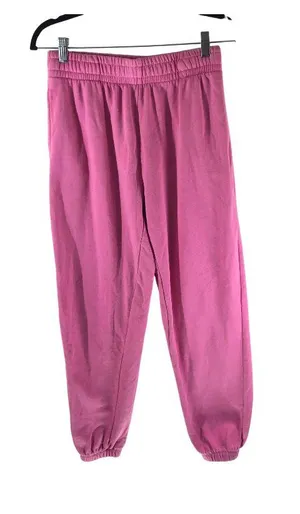 Garage Pink Jogger Sweatpants S Cotton Blend Elastic Waist thumbnail 1