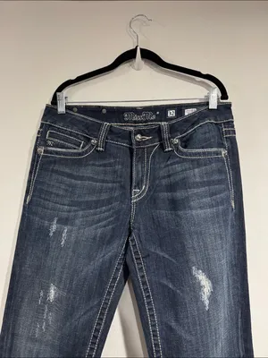 Miss Me jeans embellished boot cut NeW waist 32 thumbnail 5