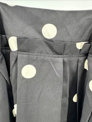 Forever 21 Black polka dot babydoll Mini Dress M bow Y2K party hoco pleated thumbnail 5