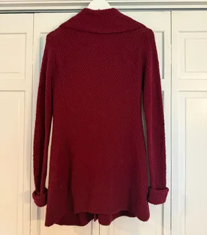 Patagonia 100% merino wool burgundy sweater jacket size small thumbnail 6