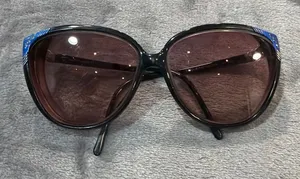 Balenciaga prescription Sunglasses Black Blue BB Logo Butterfly Vintage 2035 NB thumbnail 1