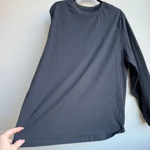 Skims Oversize Relaxed Boyfriend T Shirt Onyx Black Size 2X Long Sleeve Cotton thumbnail 2