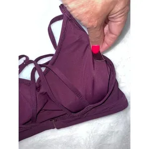 NWOT Calia Women's Purple Sports Bra Size Small Criss-Cross Front‎ Activewear thumbnail 3