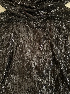 Windsor Black Sequin Twist Halter Mini Dress thumbnail 3