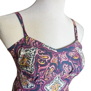 Womens J Crew Sleeveless Paisley Print Colorful Chic Party Dress - Sz 4 thumbnail 4
