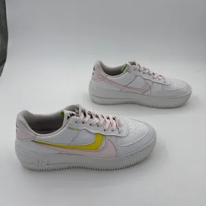 Nike Air Force 1 PLT.AF.ORM White Pearl Pink Yellow Women's Size 10.5 thumbnail 2