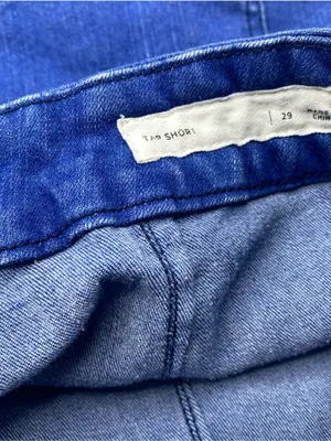 Jorts PacSun Denim Jean Shorts Mom High Waist Rise Sailor Zipper 29 Stretch Mini thumbnail 6