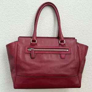 COACH 19890 Dark Red Leather Legacy Medium Candace Carryall Tote Shoulder Bag thumbnail 8